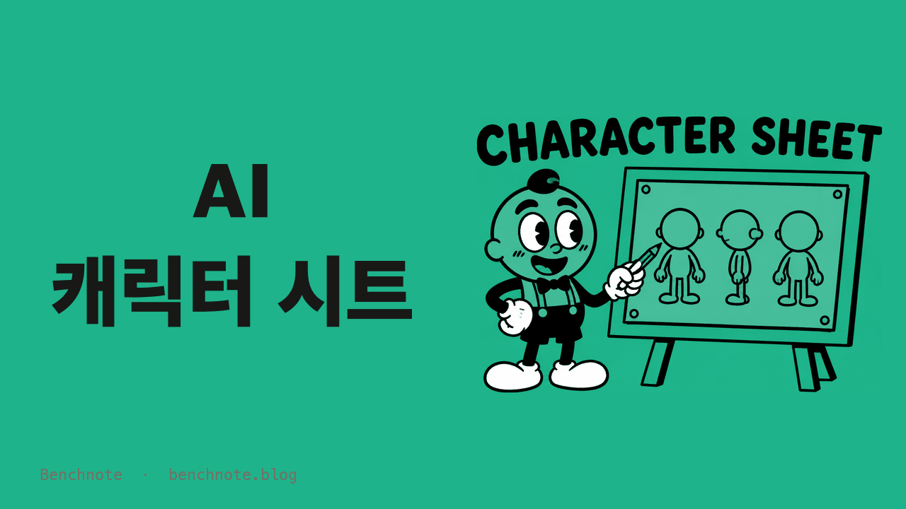 AI 캐릭터 시트 만드는 법 — 6명을 글로 정하고, 시트로 뽑고, 영상까지 데려간 순서